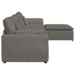 Modulares Sofa mit Fusshocker und Kissen Blau – Bild 7