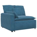 Modulares Sofa mit Kissen Blau – Bild 3