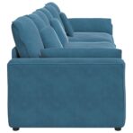 Modulares Sofa mit Kissen Blau – Bild 6