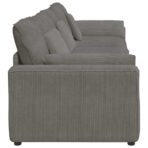 Modulares Sofa mit Kissen Hellgrau – Bild 6