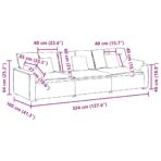 Modulares Sofa mit Kissen Beige – Bild 10