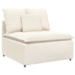 Modulares Sofa mit Kissen Beige – Bild 4