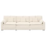 Modulares Sofa mit Kissen Beige – Bild 5