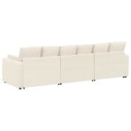 Modulares Sofa mit Kissen Beige – Bild 7