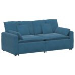 Modulares Sofa mit Kissen Blau – Bild 2