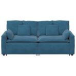 Modulares Sofa mit Kissen Blau – Bild 4