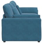 Modulares Sofa mit Kissen Blau – Bild 5