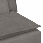 Modulares Sofa mit Kissen Hellgrau – Bild 7