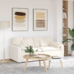 Modulares Sofa mit Kissen Beige