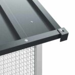 Vogelkäfig Anthrazit 430 x 208 x 247 cm Verzinkter Stahl – Bild 9