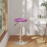 Barhocker 2 Stk. Weiss Kunstleder