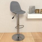 Barhocker 2 Stk. Grau Stoff