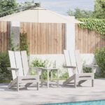 Gartenstuhl 2 pcs Weiss 80,5 x 74,5 x 92 cm Polyethylen