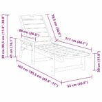 Sonnenliege 2 pcs Weiss 195,5 x 53 x 98,5 cm Polyethylen – Bild 11
