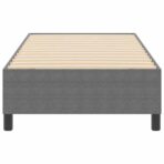 Plattformbettgestell Hellgrau 80 x 200 cm Stoff – Bild 6