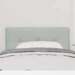 LED Kopfteil mit LED-Lichtleisten Hellgrau 80 cm Polyester – Bild 4