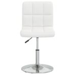 Barhocker Weiss Kunstleder – Bild 3