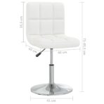 Barhocker Weiss Kunstleder – Bild 9