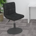 Barhocker Drehbar Schwarz Samt