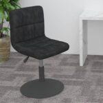 Barhocker Drehbar Schwarz Samt