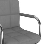 Bürostuhl Drehbar Hellgrau Stoff – Bild 7