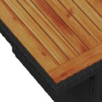 Garten Essgruppe mit Kissen 6 pcs Schwarz und Creme – Bild 7