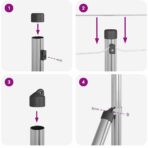 Zaunpfosten Galvanisiert 25 x 0,8 m Stahl – Bild 11