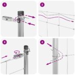 Zaunpfosten Galvanisiert 25 x 0,8 m Stahl – Bild 12