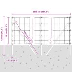 Zaunpfosten Galvanisiert 25 x 0,8 m Stahl – Bild 13