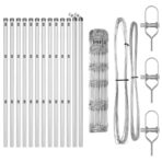 Zaunpfosten Galvanisiert 25 x 0,8 m Stahl – Bild 5