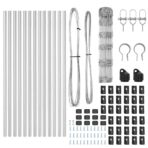 Zaunpfosten Galvanisiert 25 x 0,8 m Stahl – Bild 6