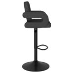 Barhocker 2 Stk. Hellgrau Stoff – Bild 3