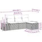 Gartensofa-set 4 stk. – Bild 9