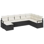 Sofa Set mit Kissen 5 pcs Poly-Rattan – Bild 2