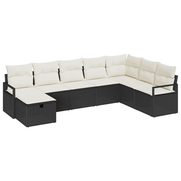 Sofa Set mit Kissen 5 pcs Poly-Rattan – Bild 2