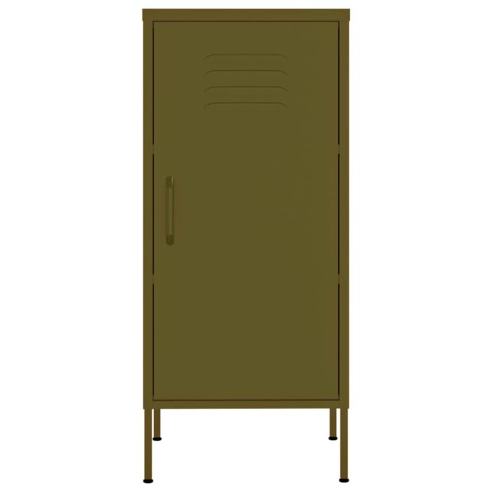 Lagerschrank Olivgrün 42,5x35x101,5 cm Stahl – Bild 3