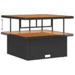 Garten-Sofa-Set 13 pcs Schwarz Poly-Rattan – Bild 8