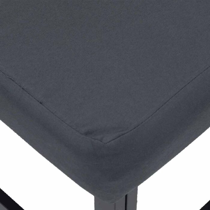 Gartensofa-set 3 pcs Schwarz Metall – Bild 8