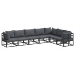 Garten-Sofa-Set mit Kissen 7 pcs – Bild 2