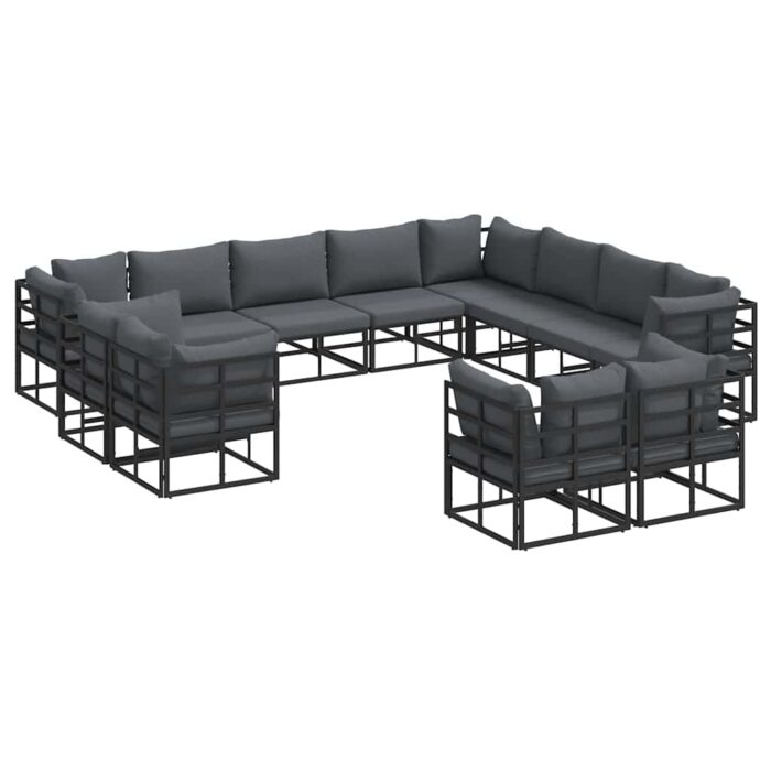 Garten-Sofa-Set mit Kissen 12 pcs – Bild 2