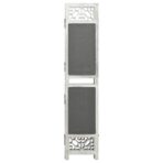 3-tlg. Raumteiler Grau 105x165 cm Stoff – Bild 2