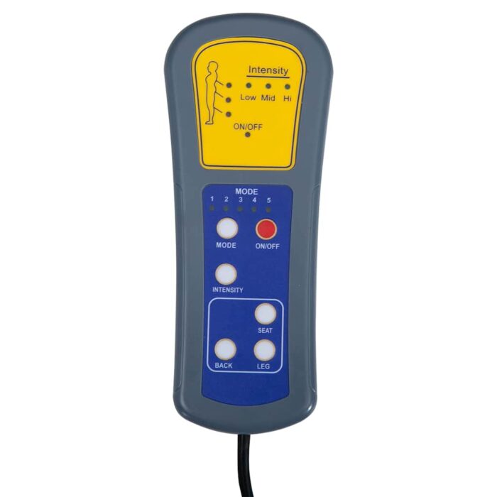 Massagesessel Hellgrau Stoff – Bild 9