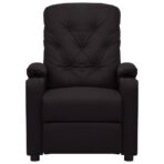 Massagesessel Schwarz Kunstleder – Bild 2