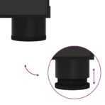 Badezimmermöbel-Set mit Regal 2 pcs Weiss Sperrholz und Metall – Bild 10