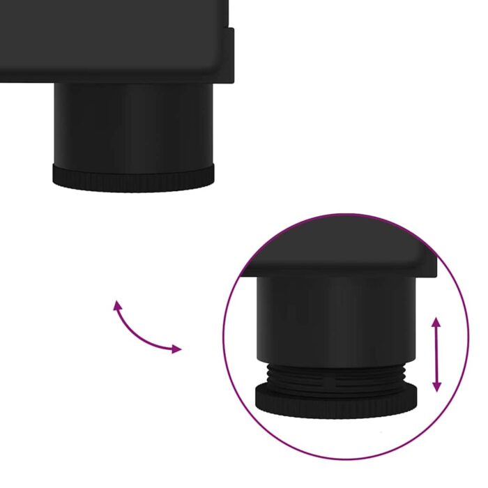 Badezimmermöbel-Set mit Regal 2 pcs Weiss Sperrholz und Metall – Bild 10