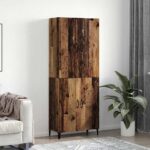 Highboard 2 pcs Altholz Holzwerkstoff