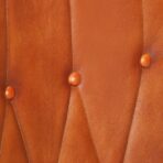 Ohrensessel Grau Echtleder – Bild 7