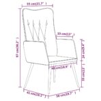 Ohrensessel Grau Echtleder – Bild 8