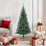 Künstlicher vorbeleuchteter Weihnachtsbaum Grün 120 cm