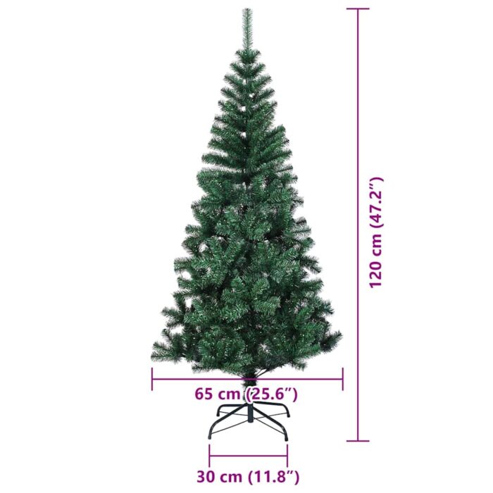 Künstlicher vorbeleuchteter Weihnachtsbaum Grün 120 cm – Bild 12
